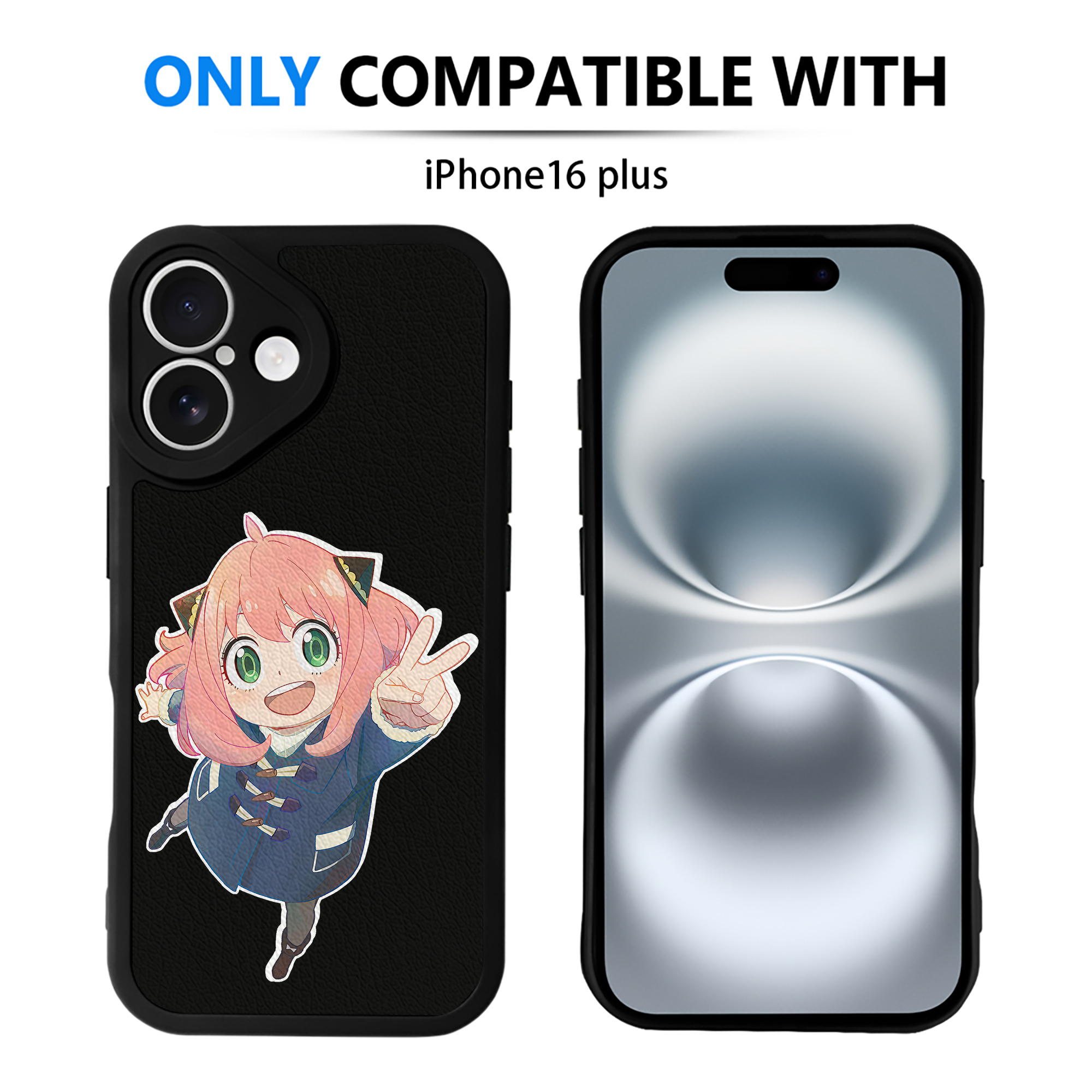 （画像用） SPY×FAMILY间谍家家酒 【iPhone 16シリーズ対応】シリコンスマホケース（レザー調） 材質：シリコン
